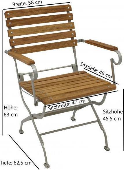 Actual product image Degamo Folding chair PASSAU foldable