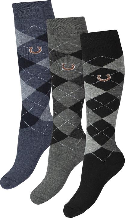 Image du produit Horka Chaussettes équitation termo à carreaux (36 - 41)