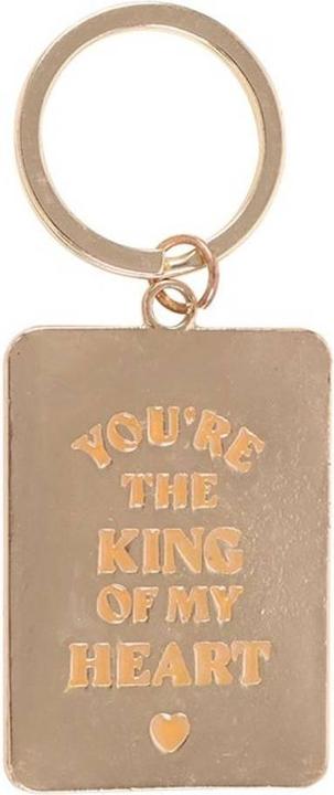 Actual product image Something Different King Of My Heart Playing Card Keyring