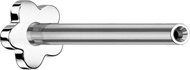 Image du produit Star Piercing Micro Threadless tige labret fleur argenté (sans laiton, Titane G23)