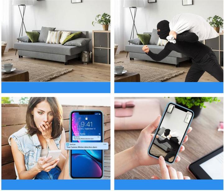 Actual product image Werkstein Mini WiFi IP camera Ultra HD 4K