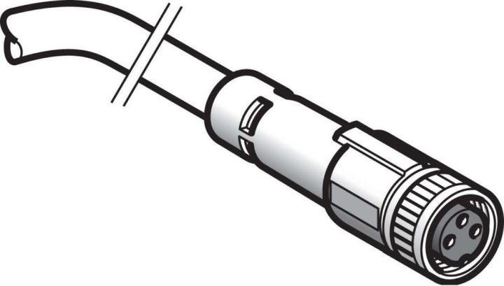 Image du produit TE Sensors Connecteur M8 3 broches 5m droit (Prise antenne)