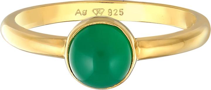 Immagine prodotto Elli Anello PREMIUM agata pietra preziosa solitario argento 925 rodiato (58, 925 Argento)
