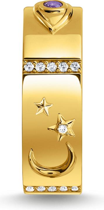 Produktbild Thomas Sabo Ring mit kosmischen Symbolen und bunten Steinen vergoldet (56, 925 Silber)