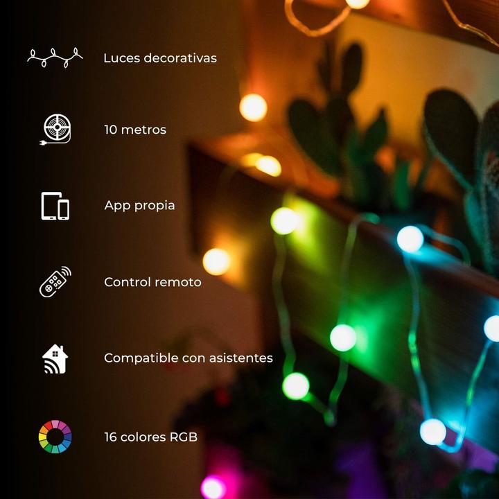 Immagine prodotto KSIX Striscia Di Bolle LED Colorate 10 M (Multicolore, 1000 cm, Interno)