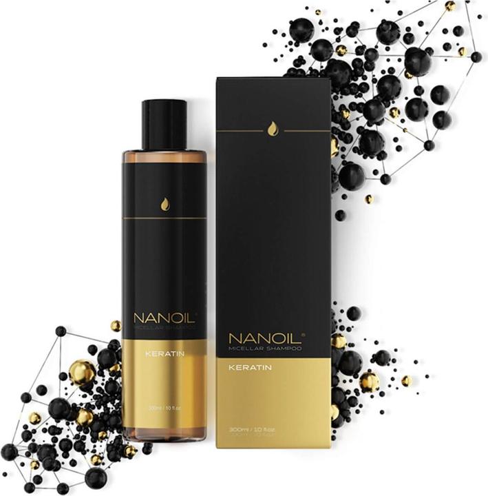 Immagine prodotto Nanoil Shampoo Micell con cheratina (300 ml, Shampoo liquido)
