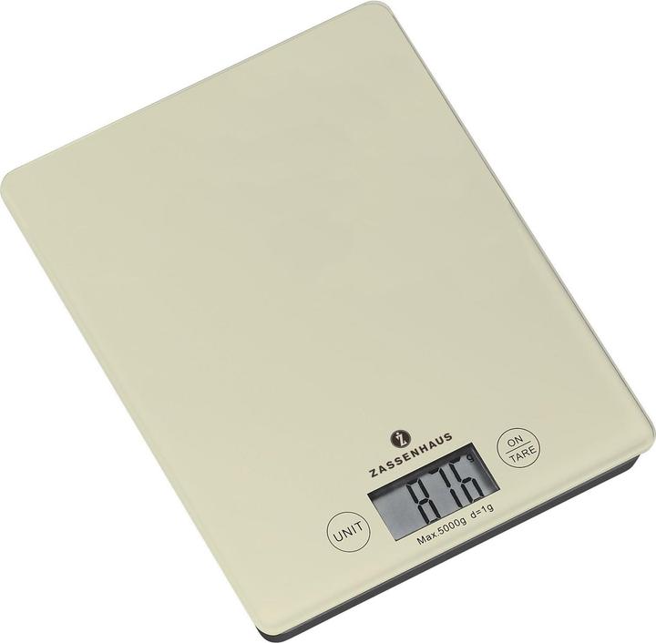 Produktbild Zassenhaus Küchenwaage Digitalwaage Balance Cool Creme