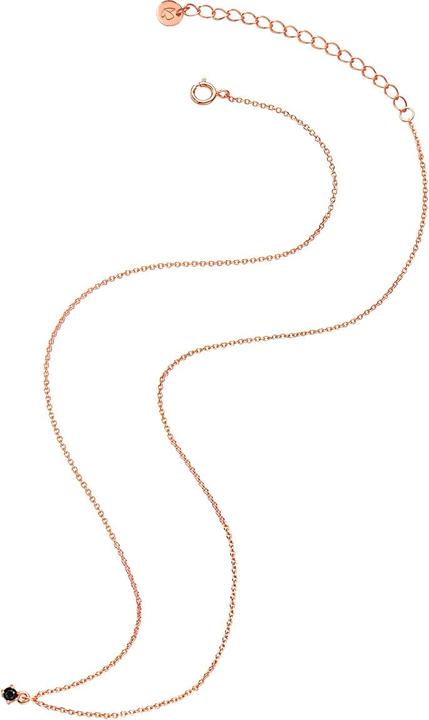 Actual product image Glanzstücke München Ladies Sterling Silver Spinel Rose Gold 40.0 cm Basic Length + 5.0 cm Extension - 32422 (925 silver, 40 - 45 cm)