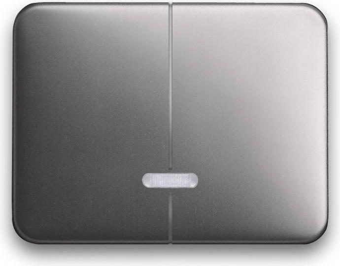 Actual product image Busch-Jaeger alpha nea dimmer cover 6545-20 for memory series platinum