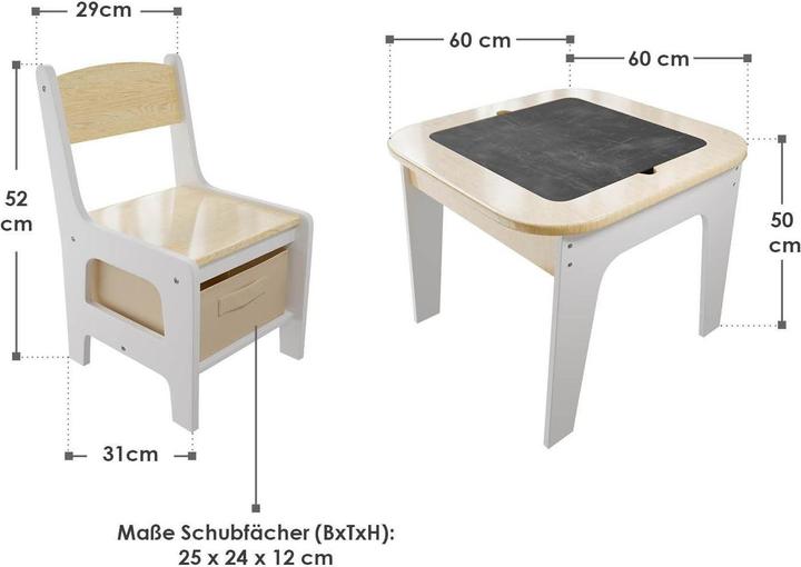 Image du produit Juskys Kindersitzgruppe Milou (Groupe de sièges pour enfants)