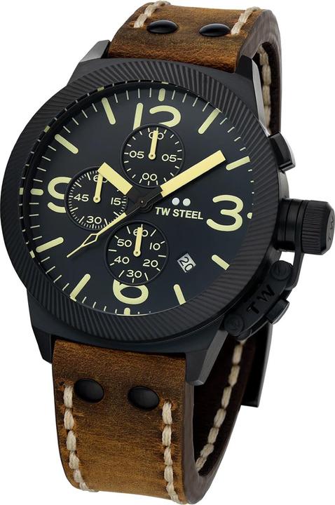 Produktbild TW-Steel CS107 Canteen Chronograph Herrenuhr 45mm 10ATM (Chronograph, 45 mm)