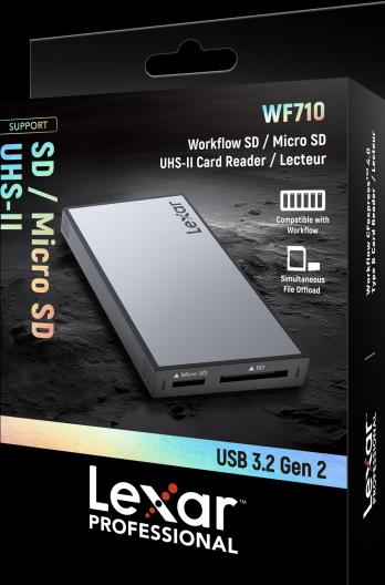 Actual product image Lexar PRO Workflow SD/microSD Reader (USB 3.2 Gen 2)