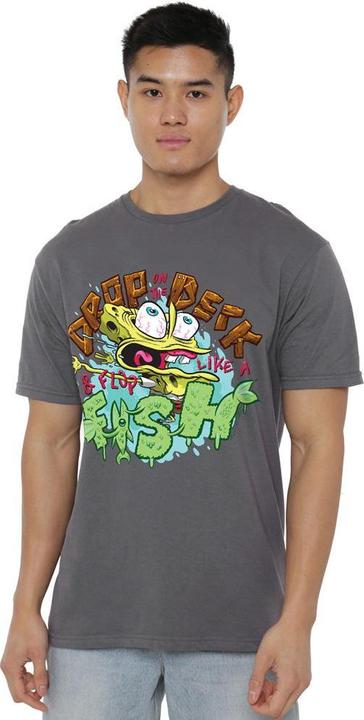 Immagine prodotto Spongebob Squarepants Drop And Flop Maglietta Uomo (M)