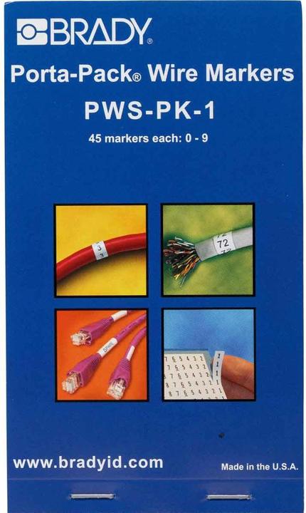 Immagine prodotto Brady Libretti Porta-Pack con etichette prestampate auto-laminanti per l'identificazione dei cavi.