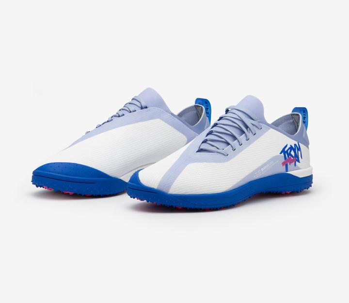 Actual product image Kipsta Women's/men's football multi-pointe shoes TF - Traxium Edge Turf white/blue (42)
