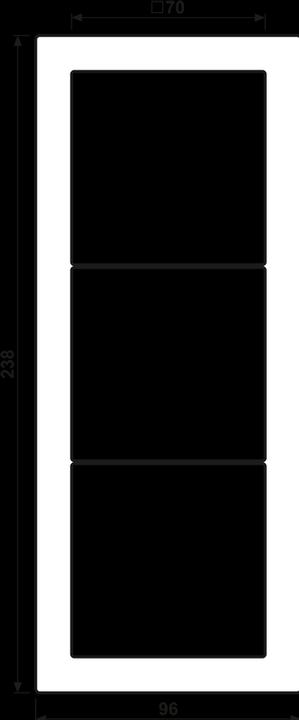 Immagine prodotto JUNG Telaio di montaggio 3f alu LS / LS-DESIGN ALD2983D
