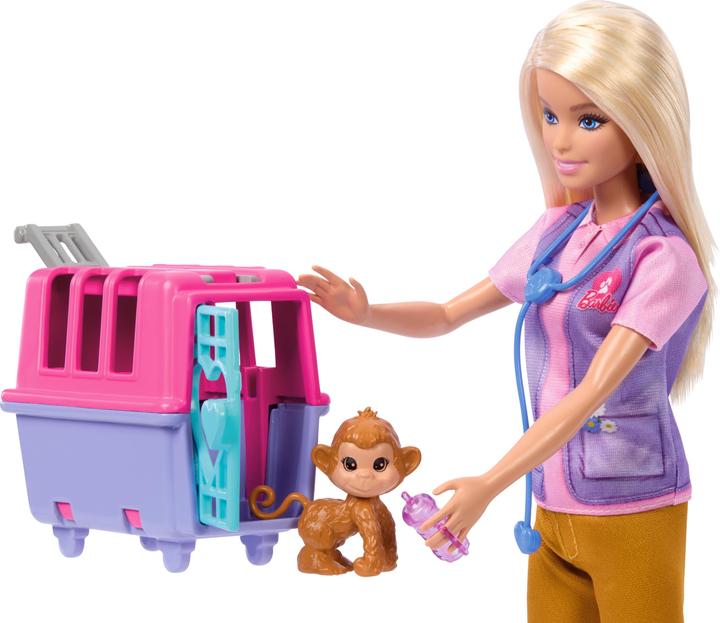 Actual product image Barbie NEW Animal Rescue & Recover Playset