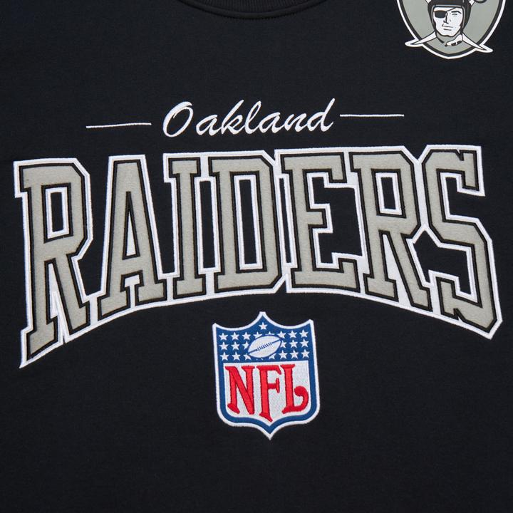 Actual product image Mitchell & Ness BACKPRINT Pullover Oakland Raiders - L (L)