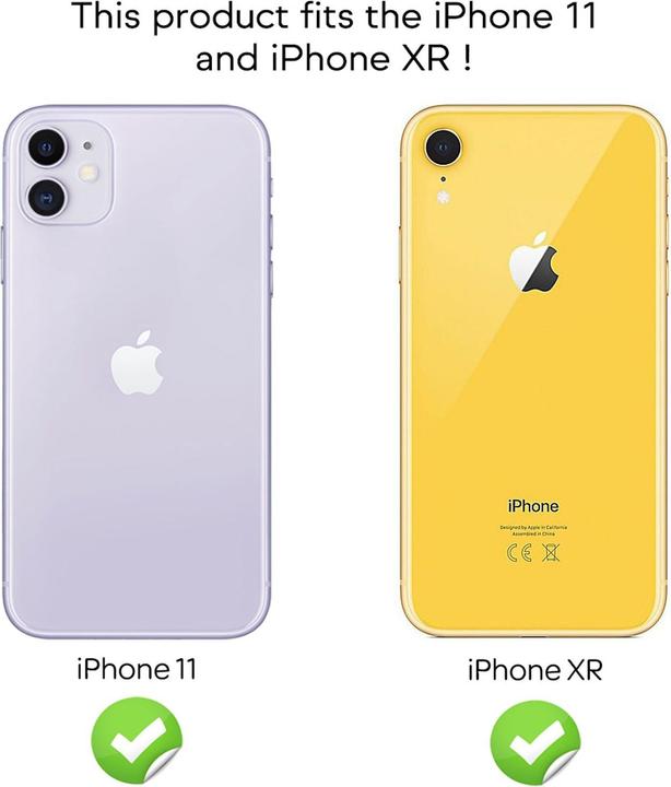 Actual product image Nalia (2-pack) Protective glass (2 Piece, Apple iPhone XR)