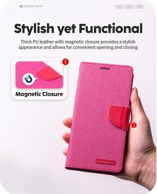 Produktbild Goospery Canvas Diary Series (Apple iPhone 16 Plus)