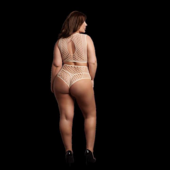 Image du produit Le Désir Ensemble Soutien-gorge Duo Net Key-Hole - Queen Size (XL, XXL, 3XL, 4XL)