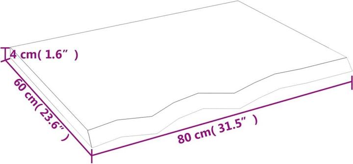 Actual product image VidaXL Emerald (80 x 4 x 60 cm)