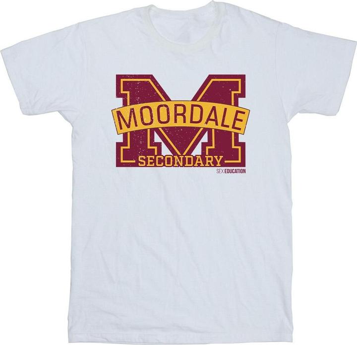 Netflix Sex Education Moordale Cracked M Logo 2 TShirt (XXL)