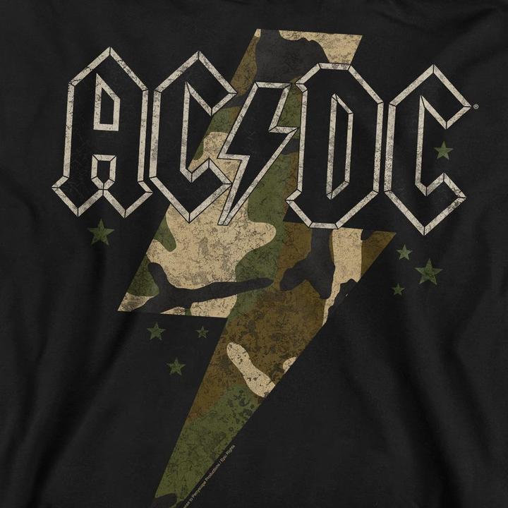 Actual product image AC/DC Unisex Adult Camo Bolt Sweatshirt (L)