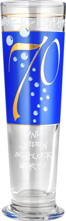 Wate Beer glass 70 years 300 ml, 1 piece, Transparent (0.30 l, 1 x)