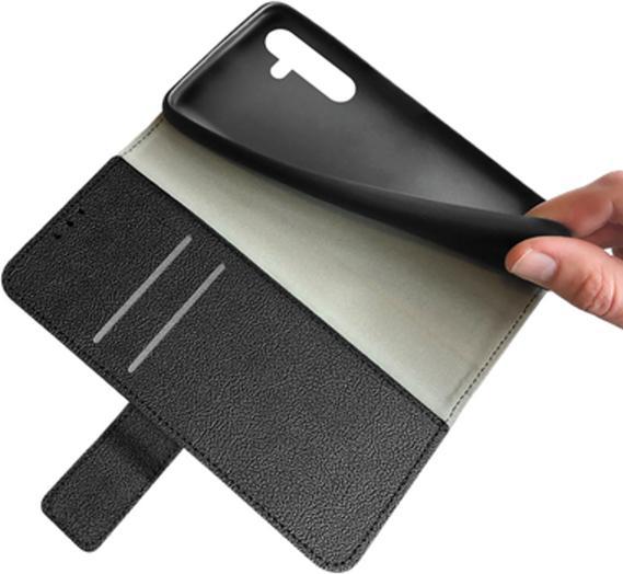 Actual product image Just in Case Pu-Leather Book Cover Black Samsung Galaxy S23 FE (Samsung Galaxy S23 FE)