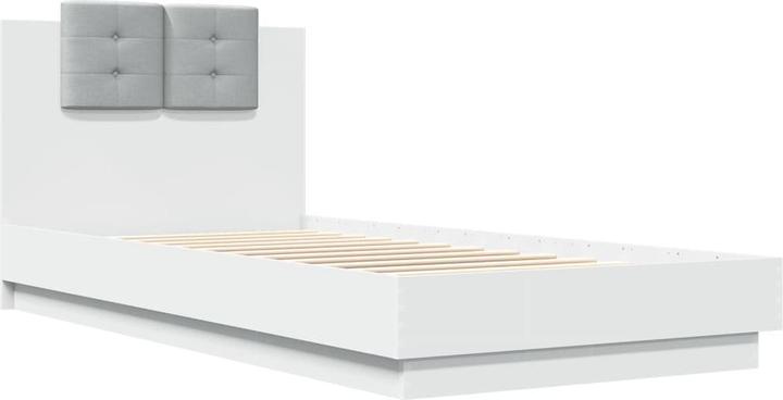Image du produit VidaXL Cadre de lit avec tête de lit et lampes LED (90 x 200 cm)