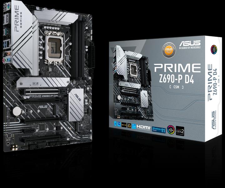 Produktbild ASUS Prime Z690-P D4-CSM (LGA 1700, Intel Z690H, ATX)