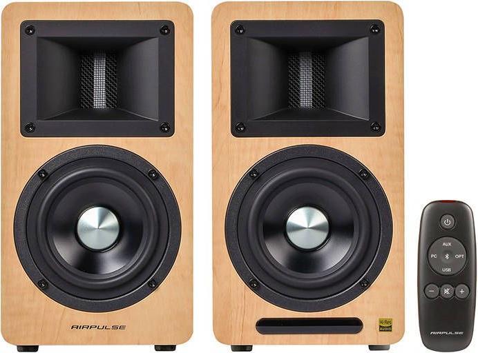 Actual product image Edifier Speakers Airpulse A80 (brown) (1 pair, 20 W)