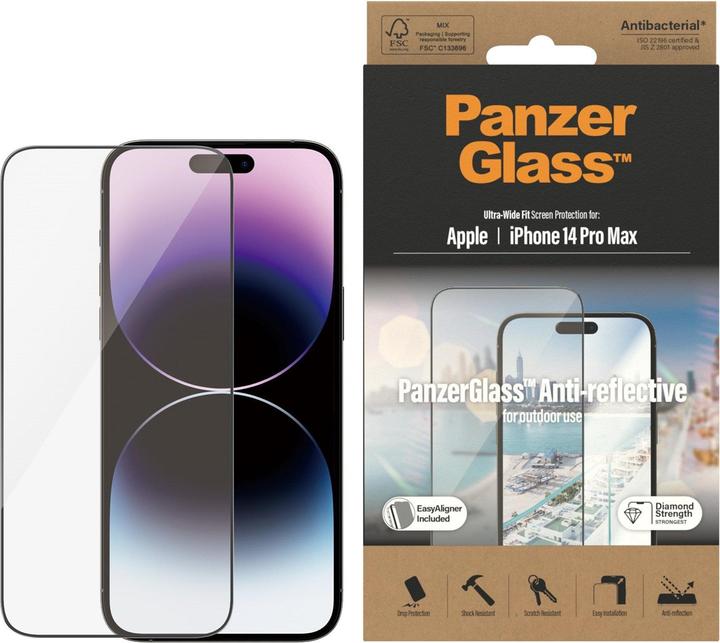 Actual product image PanzerGlass Ultra Wide Fit Anti Reflective (1 Piece, Apple iPhone 14 Pro Max)