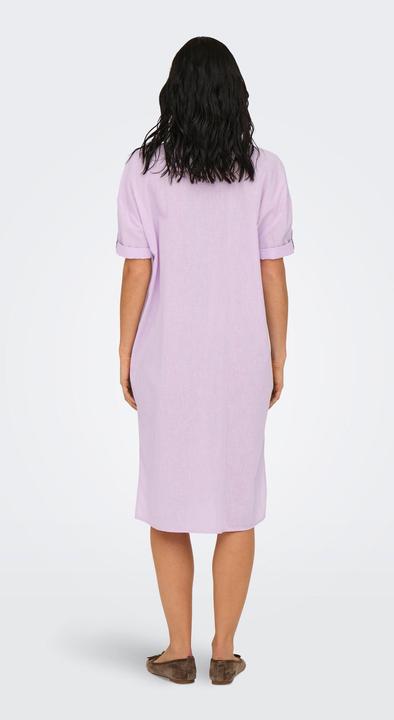 Actual product image JdY Locker geschnitten Hemdkragen Voluminöser Armschnitt Midikleid Kleid (L)