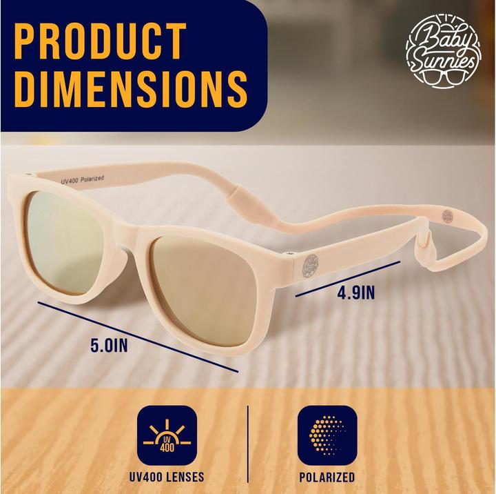 Actual product image Baby Sunnies Baby-Sonnenbrille mit Band Peach