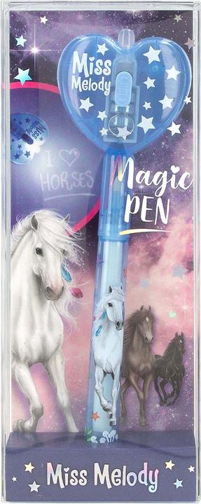 Actual product image Magni Depesche Miss Melody secret pen with LED light blue 1.8x5.6x14.2cm (Blue)