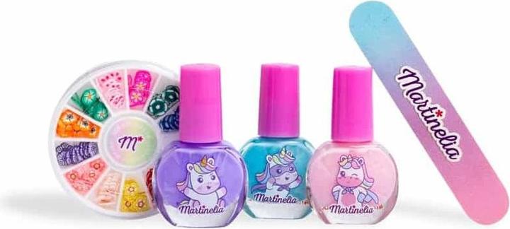 Image du produit Martinelia Set de manucure licorne pour enfants avec 3 vernis à ongles