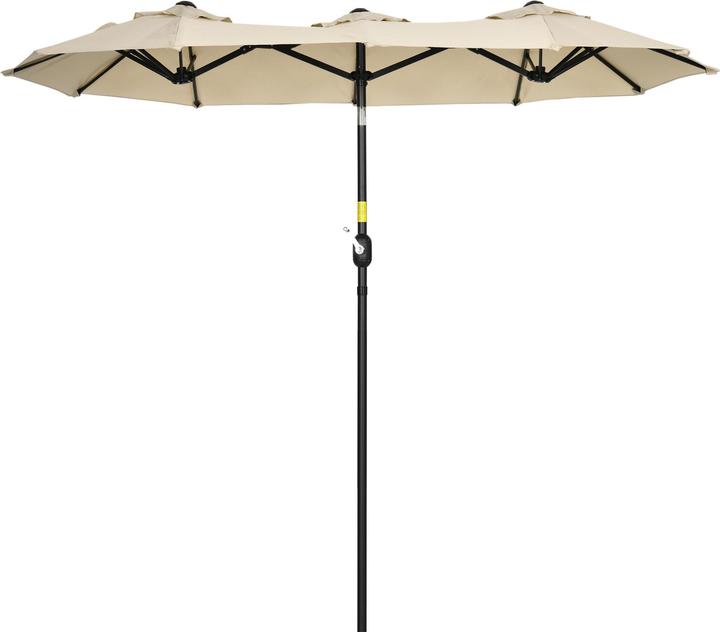 Image du produit Outsunny Parasol double face avec toit anti-vent (1.47 m)