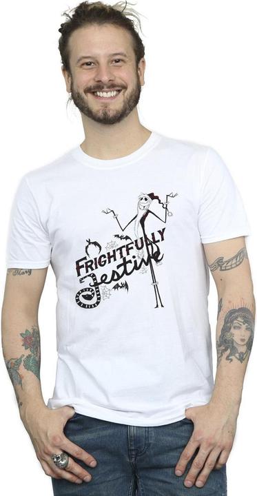 Immagine prodotto Disney The Nightmare Before Christmas Frightfully Festive Maglietta Uomo (L)