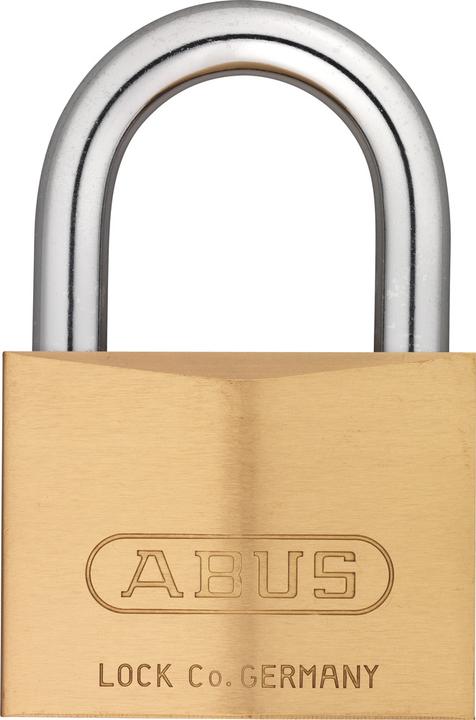 Productafbeelding Magni ABUS hangslot messing 85/60 gl.-2703 - gelijksluitend - voor kelderdeuren, schuurtjes etc.