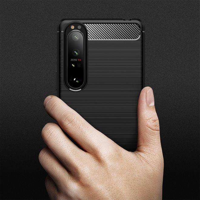 Immagine prodotto MU Style Serie Softcase in fibra di carbonio TPU (Sony Xperia 1 III)