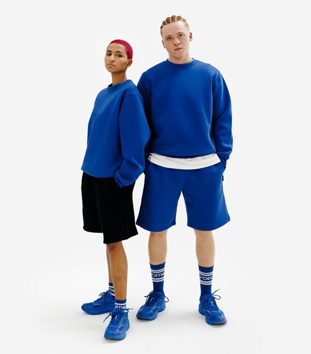Image du produit Decathlon Sweat col rond mixte, bleu (XS)