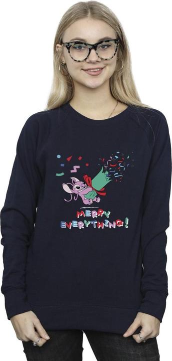 Actual product image Disney Womens/Ladies Lilo And Stitch Angel Merry Everything Sweatshirt (S)