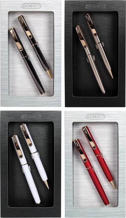 Image du produit Cresco Stylo + ensemble de stylos CLASSIC dans une BOITE CADEAU (Finition dorée, 1 x)