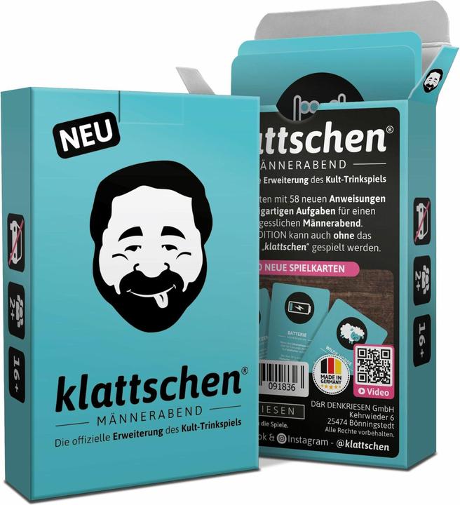 Denkriesen klattschen® - Soirée HOMME - L'extension officielle du jeu de boisson culte