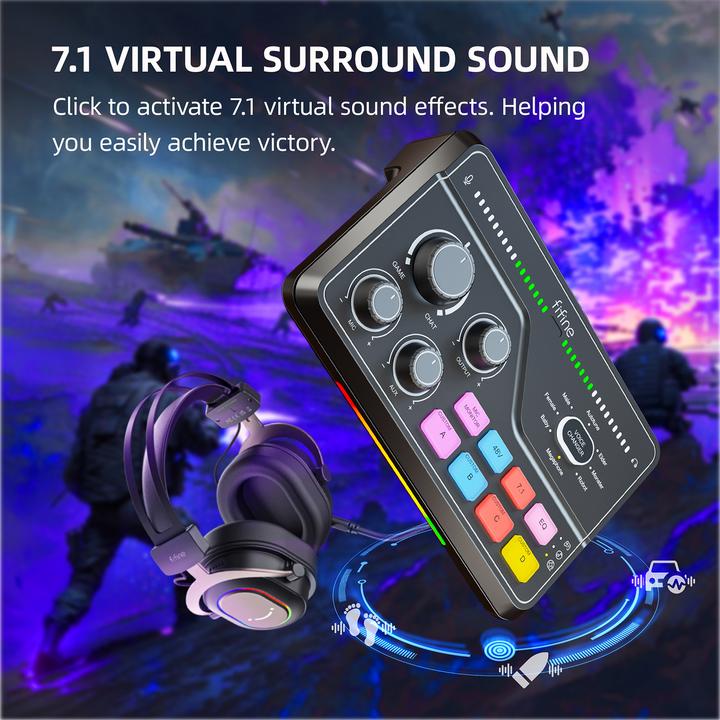 Image du produit Fifine Gaming Audio Mixer SC8