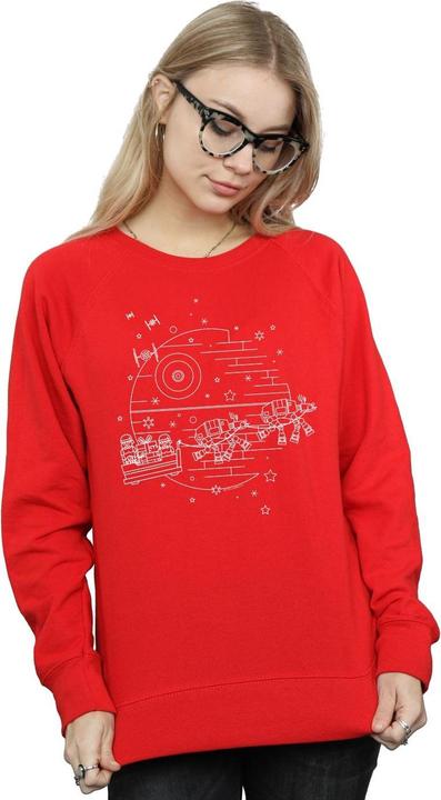 Actual product image Star Wars Womens/Ladies Death Star Sleigh Sweatshirt (XL)