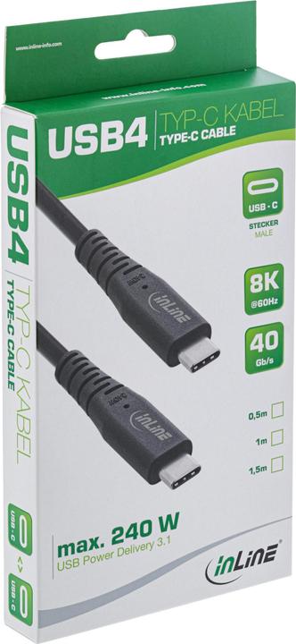 Actual product image InLine USB C – USB C (1.50 m, USB 4.0)