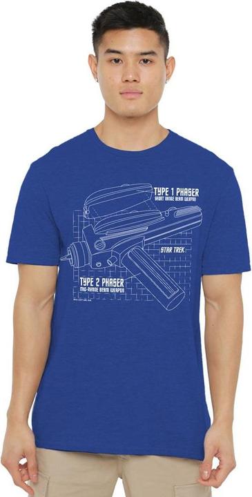 Actual product image Unisex Adult Phaser Plans T-Shirt (S)